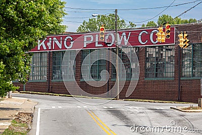 The 1902 King Plow building on Atlanta`s Westside Editorial Stock Photo